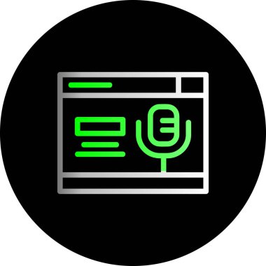 Bir web simgesinin vektör illüstrasyonu