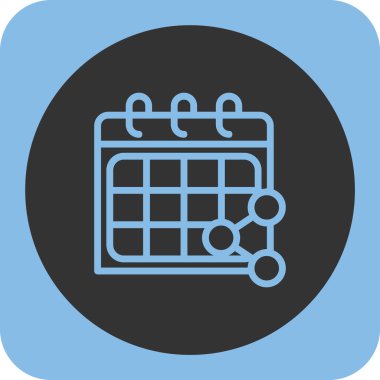 vektör Takvimi Simgesi illüstrasyonu