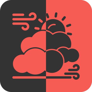 Bulut simgesi vektör illüstrasyonu