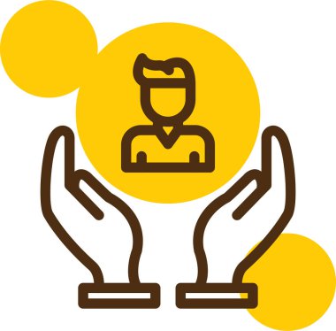 el simgesi vektör illüstrasyonu