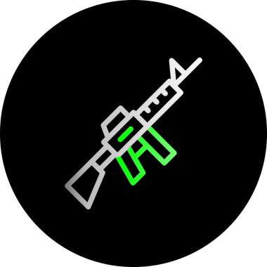 askeri vektör simgesi modern illüstrasyon