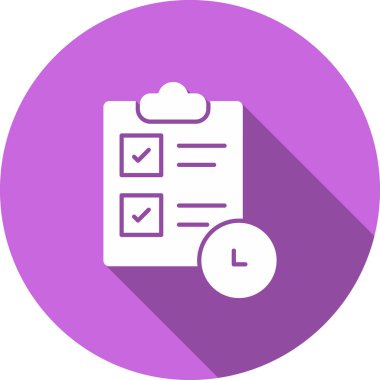 Moda tasarımı izole edilmiş arkaplanda kontrol listesi simgesi