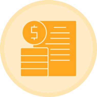 Dolar. Web simgesi basit tasarım