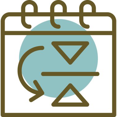 Takvim. Web simgesi basit illüstrasyon