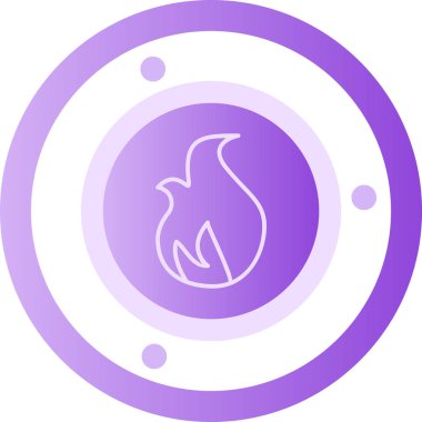 Yangın. Web simgesi basit tasarım