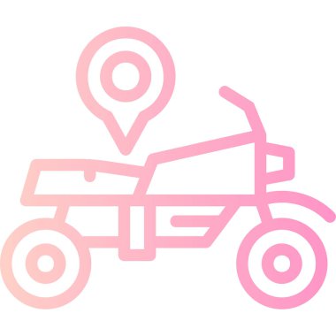 araba dağıtım renk simgesi ana hat biçiminde