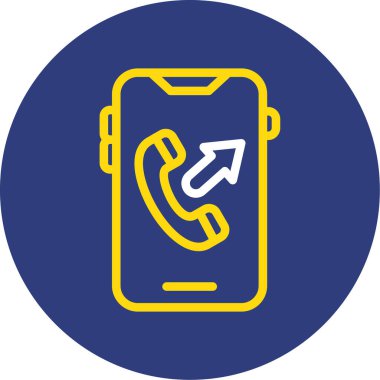 mobil arama simgesi vektör illüstrasyonu