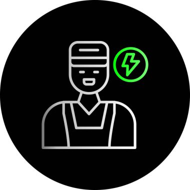 Bir kadın simgesinin vektör illüstrasyonu