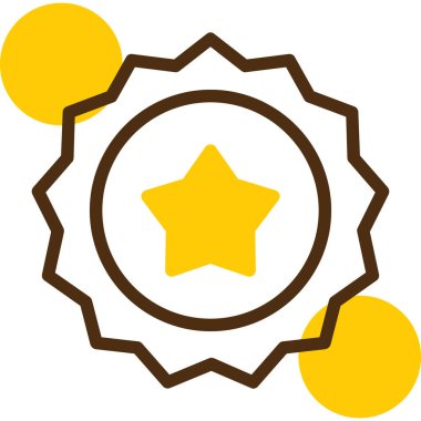 Bir yıldız simgesinin vektör illüstrasyonu