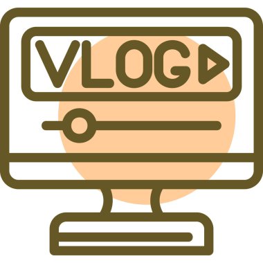 dijital günlük simgesi vektör illüstrasyonu