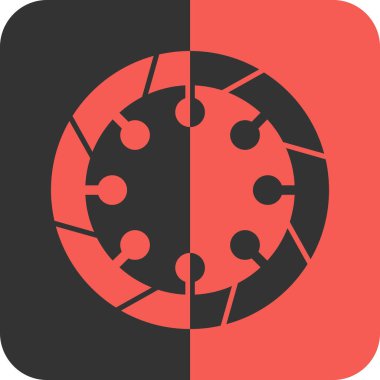 iki daire vektör illüstrasyonu