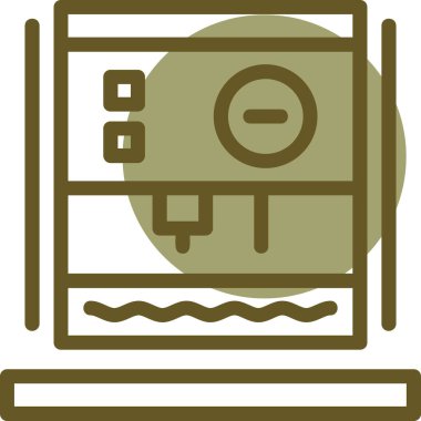 para kasası web simgesi basit vektör illüstrasyonu