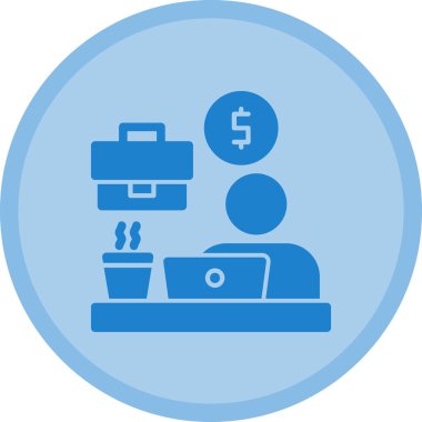 Para için. Web simgesi basit illüstrasyon