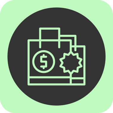 vektör para simgesi illüstrasyonu