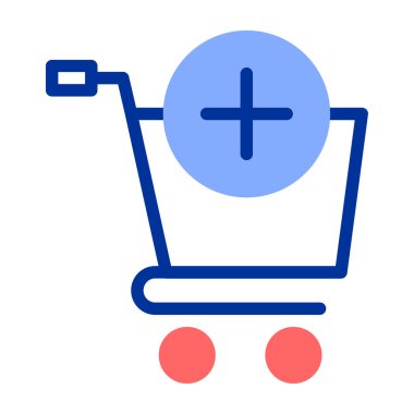 Alışveriş sepeti simgesi vektör çizimi çizimi