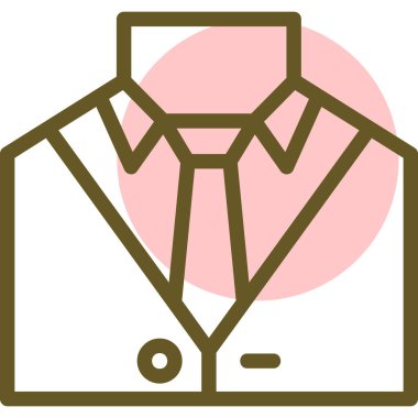 Bir elbisenin vektör illüstrasyonu