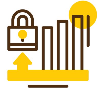 ikon vektör illüstrasyonunu kilitle