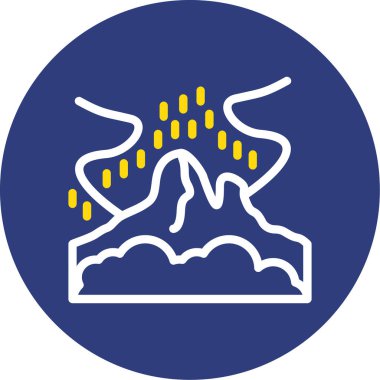 dağ ikonu vektör illüstrasyonu