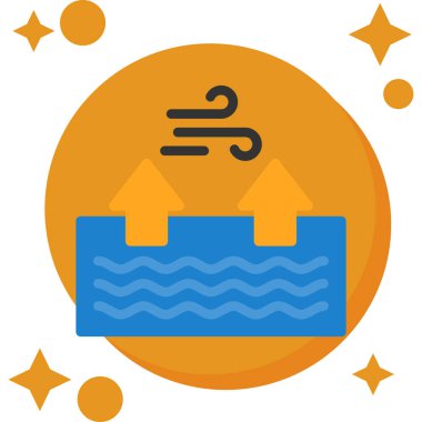 Su. Web simgesi basit illüstrasyon