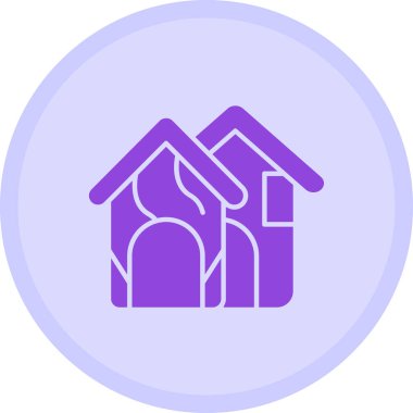 Ev. Web simgesi basit illüstrasyon