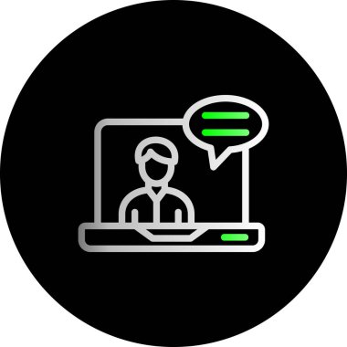 chat modern simgesinin vektör illüstrasyonu