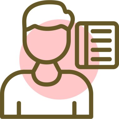 Takım elbiseli bir kadının vektör çizimi