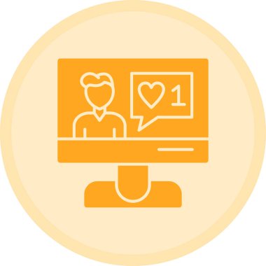 Modern simgenin vektör illüstrasyonu