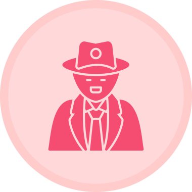 Şapkalı bir adamın vektör çizimi