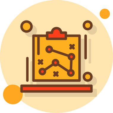 masa oyunu simgesi, basit vektör illüstrasyonu