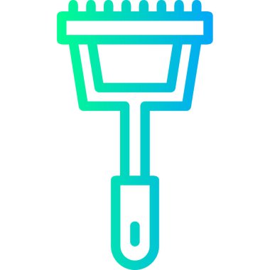 boya fırçası ikonu. vektör illüstrasyonu