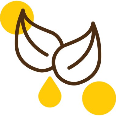 Bir muz simgesinin vektör illüstrasyonu