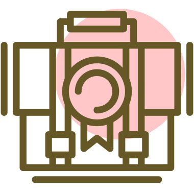 Kamera simgesi, vektör illüstrasyonu