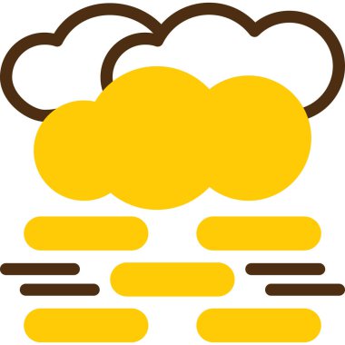 Bulutlar. Web simgesi basit illüstrasyon