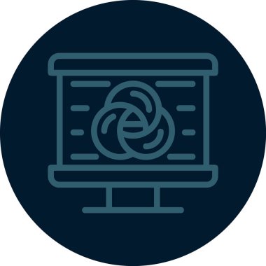 Seo simgesinin vektör illüstrasyonu