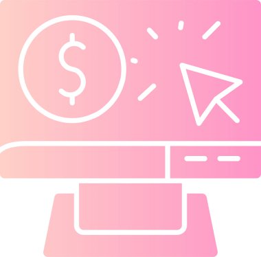 Dolar. Basit ağ simgesi