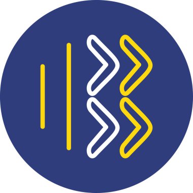 Bir bayrak simgesinin vektör illüstrasyonu