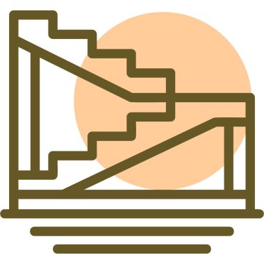 Bir ev simgesinin vektör illüstrasyonu