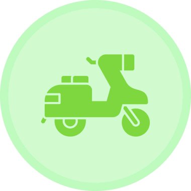 Motosiklet. Web simgesi basit illüstrasyon