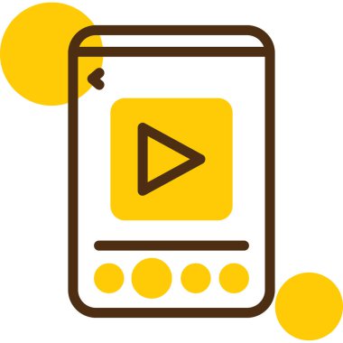 Modern bir simgenin vektör illüstrasyonu