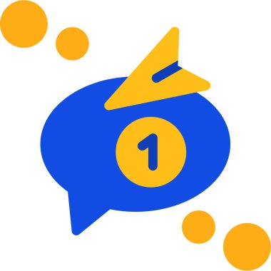 Sohbet simgesi vektör illüstrasyonu