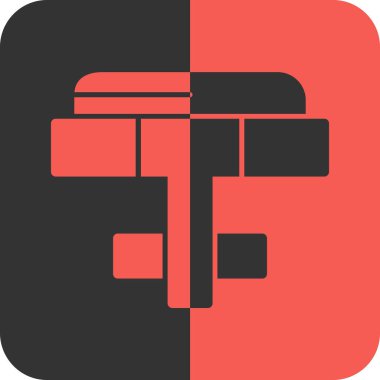 Modern b 'nin vektör illüstrasyonu eksik simgesi