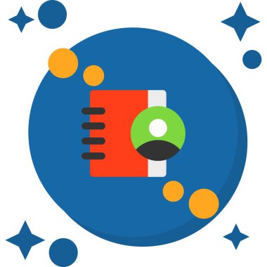 Uzay roketi ikonu, düz stil. vektör illüstrasyonu