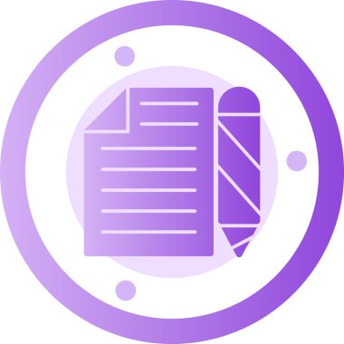 Belge. Web simgesi basit illüstrasyon