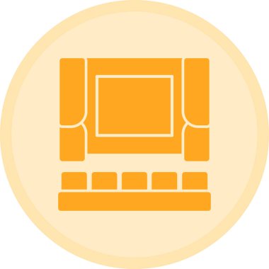 Bilgisayar ekranı. Web simgesi basit illüstrasyon