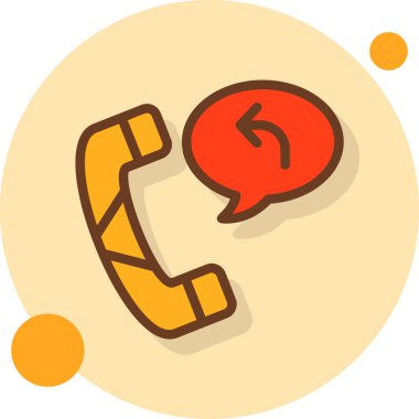 Düz biçimli iletişim müşteri servisi simgesi