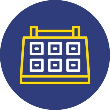 Takvim simgesi. Basit resimleme