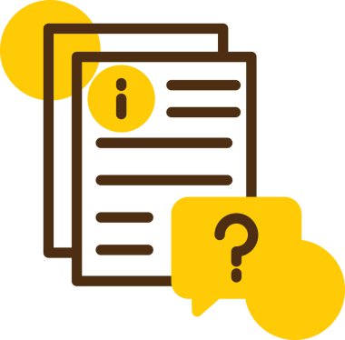 Belge. Web simgesi basit illüstrasyon