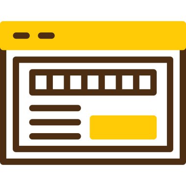 Web düzen vektör simgesi