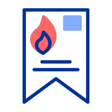 Yangın. Web simgesi basit illüstrasyon