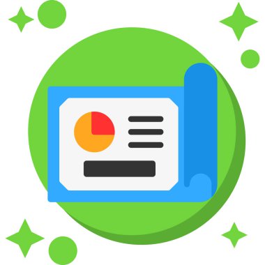 Rozet & rozetinde işletme yönetimi dairesi simgesi